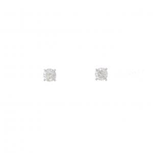 PT900 ソリティア ダイヤモンド ピアス 0.56CT