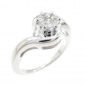 K18WG ダイヤモンド リング 0.25CT