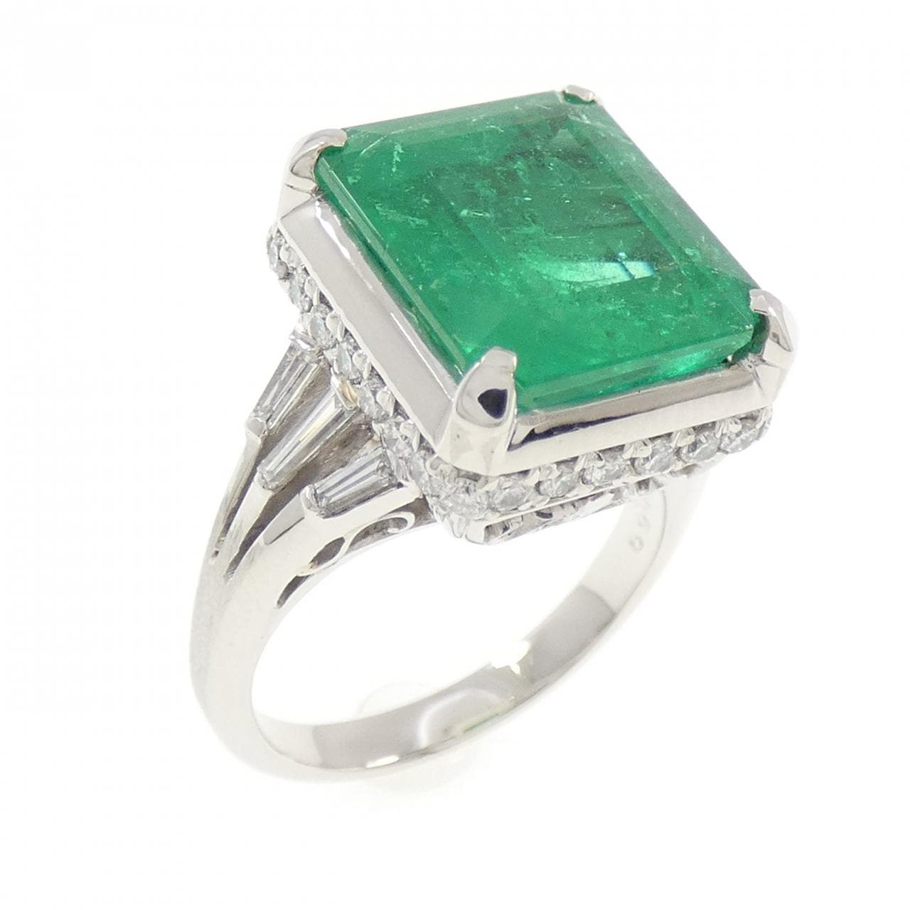 PT900 エメラルド リング 7.59CT コロンビア産