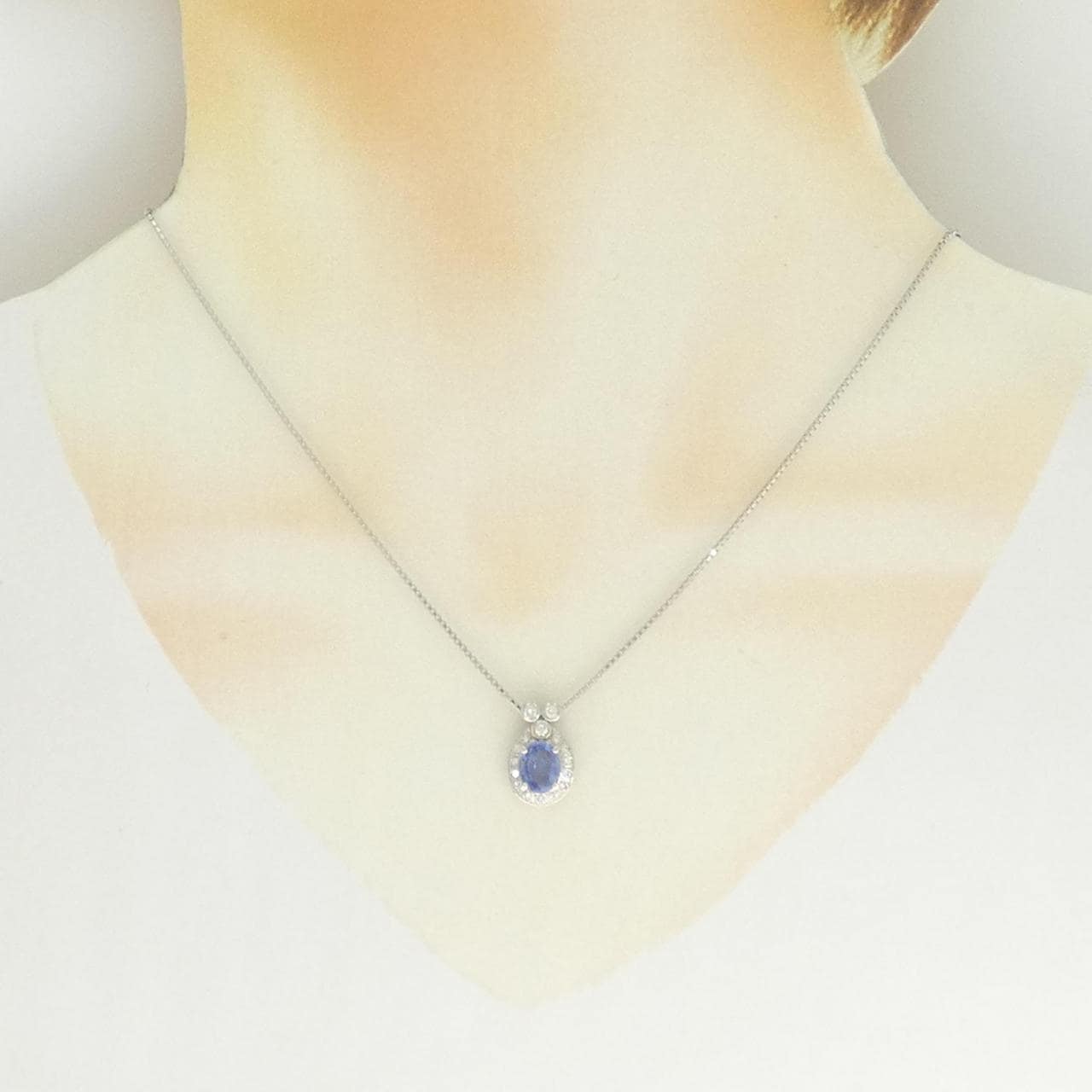 PT850 サファイヤ ネックレス 1.54CT
