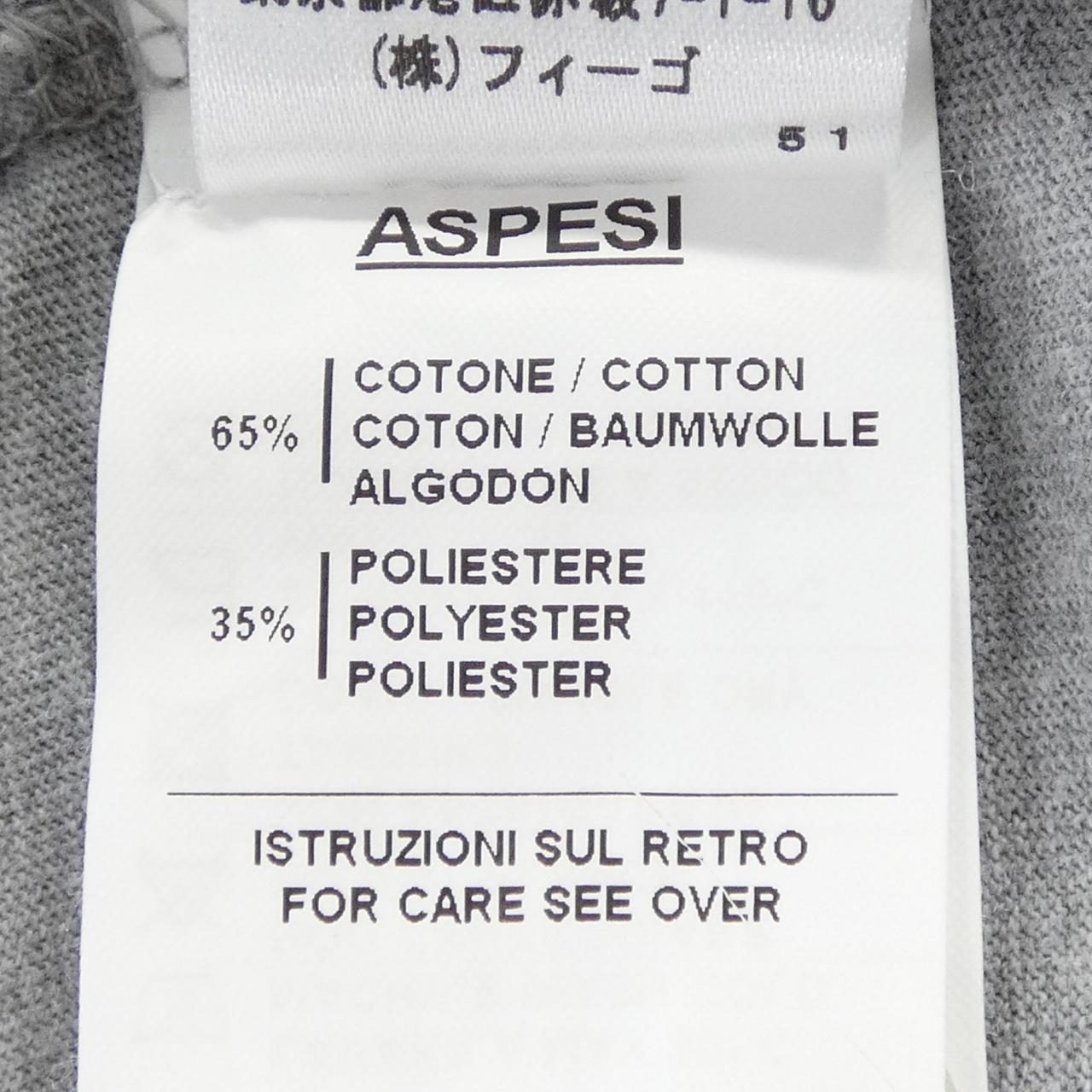 アスペジ ASPESI AY09/A343/01/JP Tシャツ