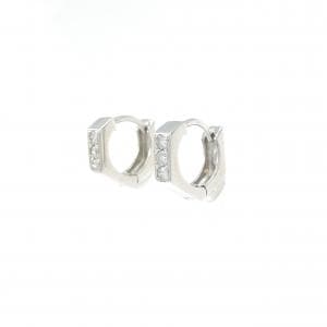 K18WG ダイヤモンド ピアス 0.12CT