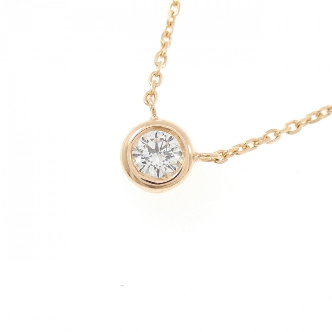 K18PG ダイヤモンド ネックレス 0.203CT