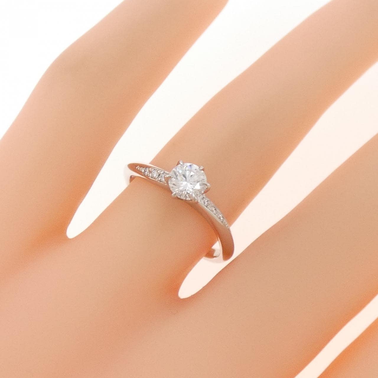 PT900 ダイヤモンド リング 0.40CT D SI2 3EXT