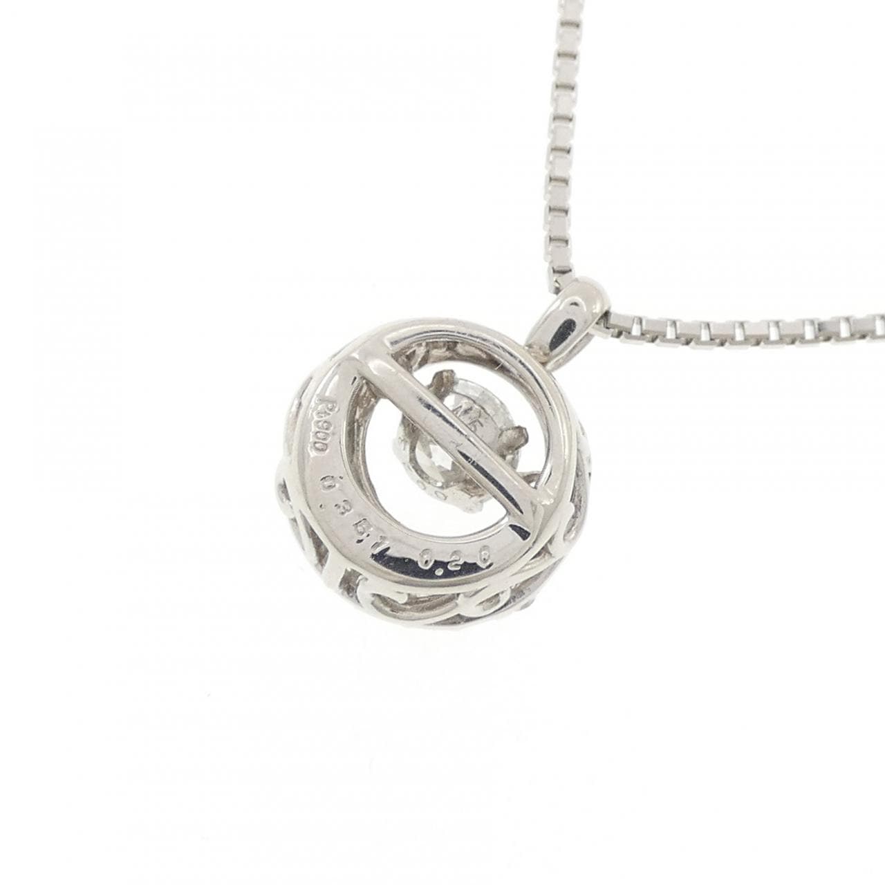 PT900/PT850 ダイヤモンド ネックレス 0.351CT