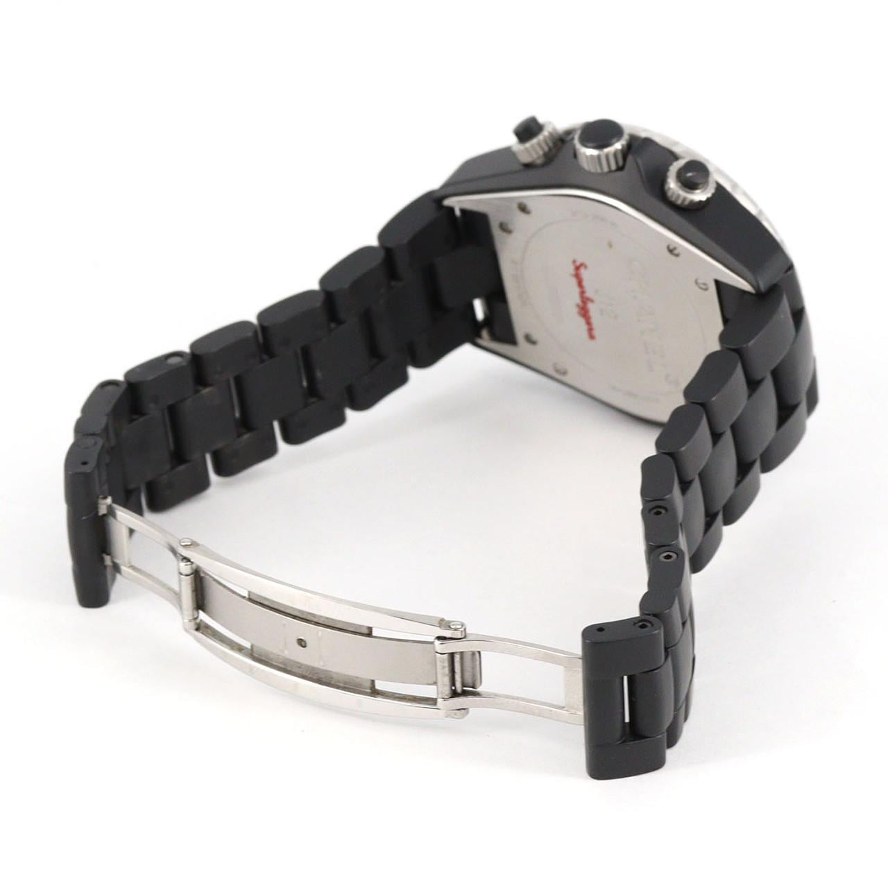 シャネル J12スーパーレッジェーラクロノグラフ セラミック H3409 セラミック 自動巻