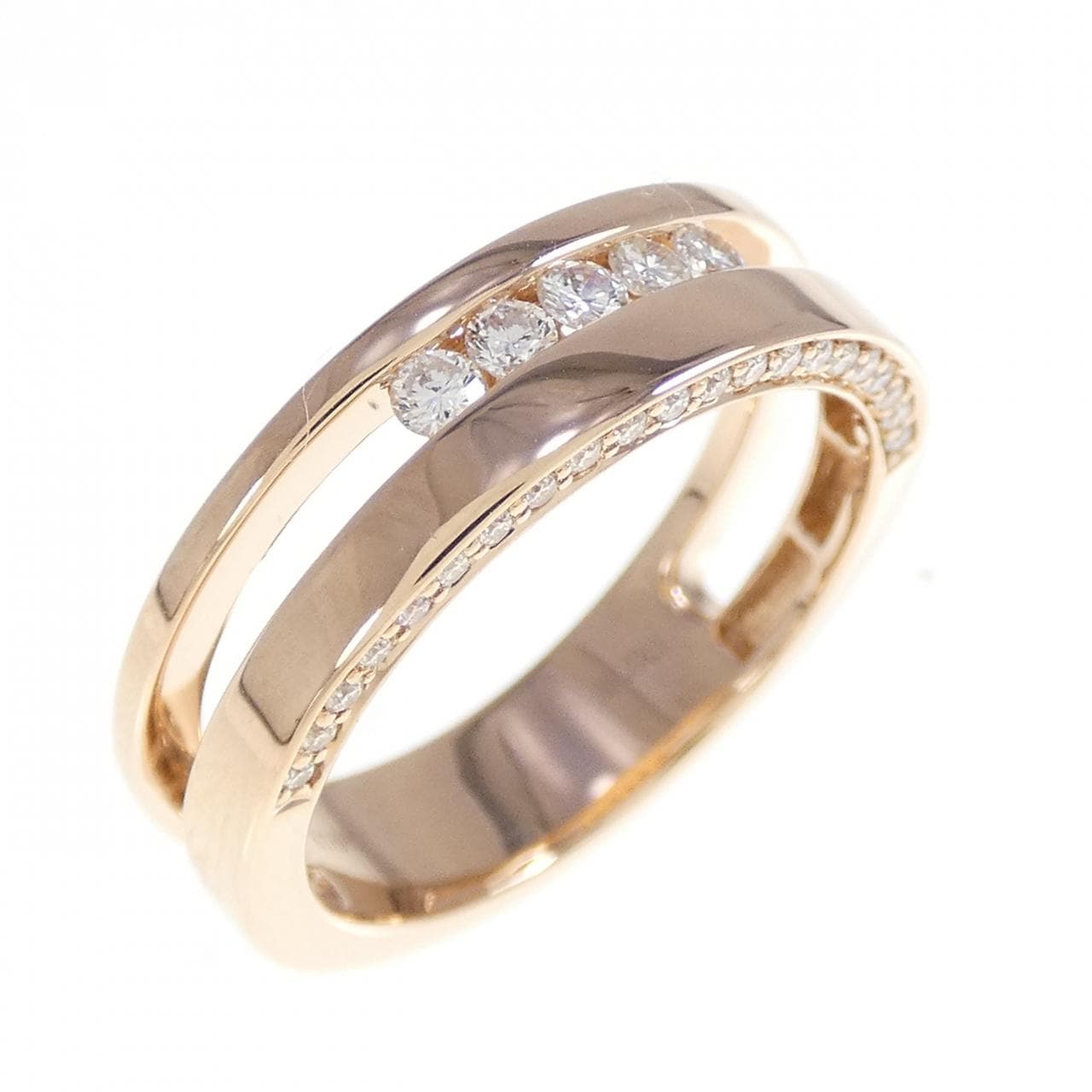 K18PG ダイヤモンド リング 0.22CT