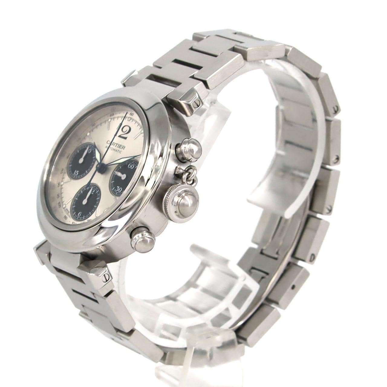 カルティエ パシャCクロノグラフ W31048M7 SS 自動巻