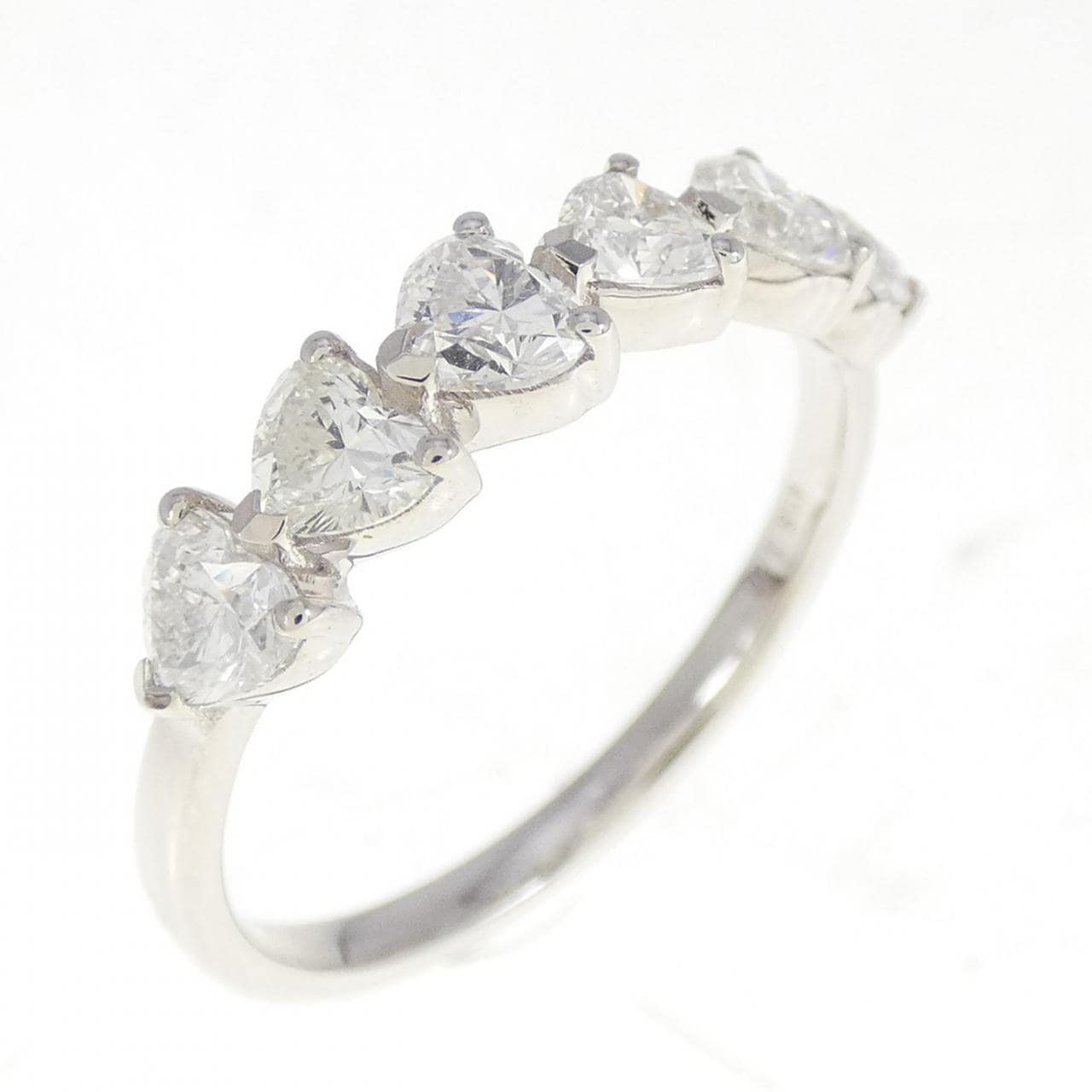 【新品】K18WG ハート ダイヤモンド リング 1.00CT