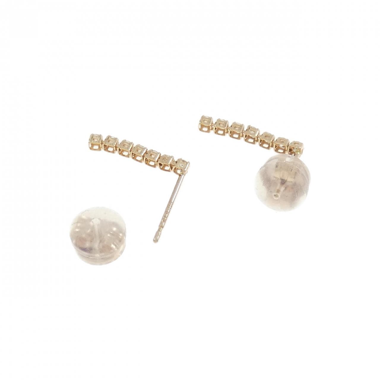 【新品】K18PG ダイヤモンド ピアス 0.20CT