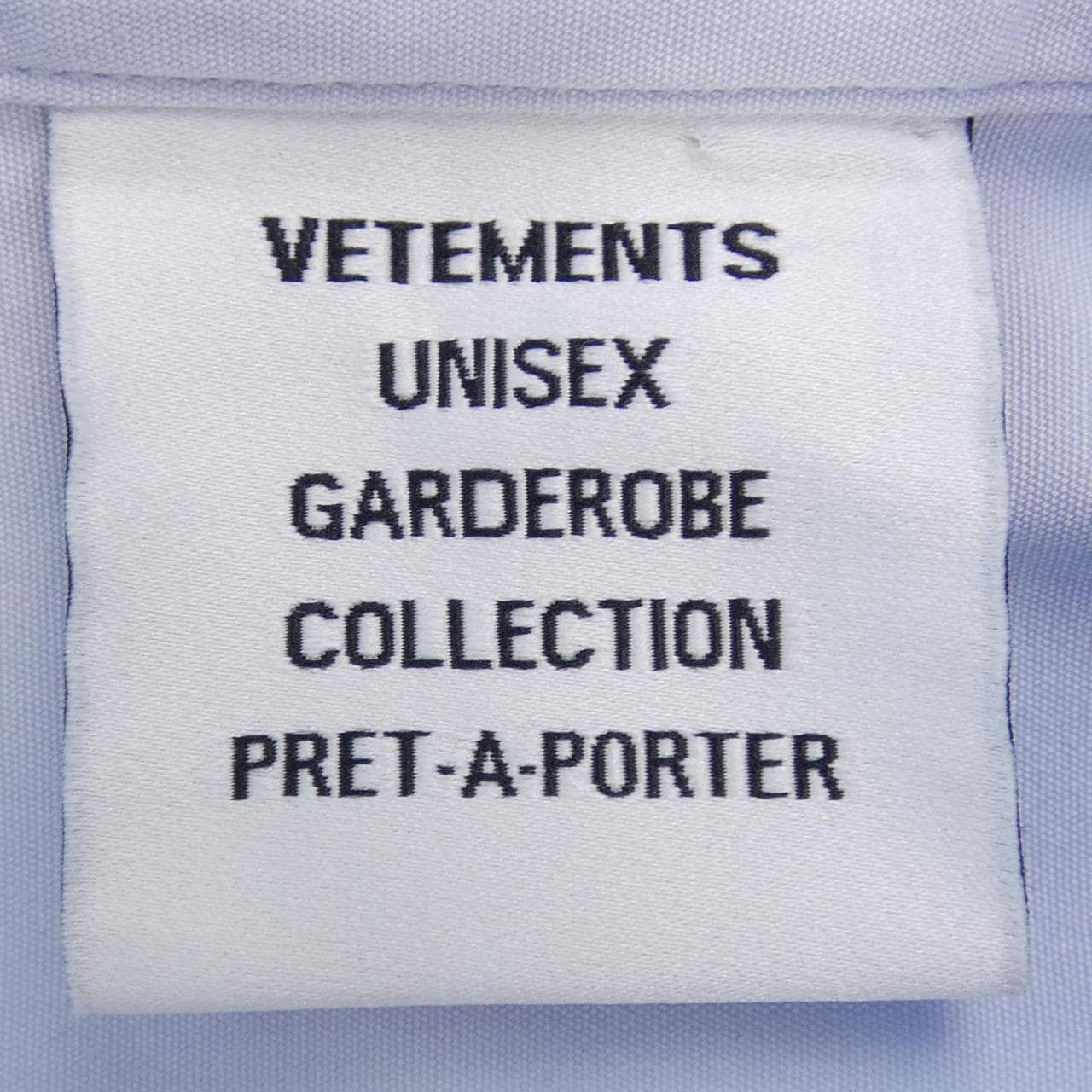 ヴェトモン VETEMENTS シャツ