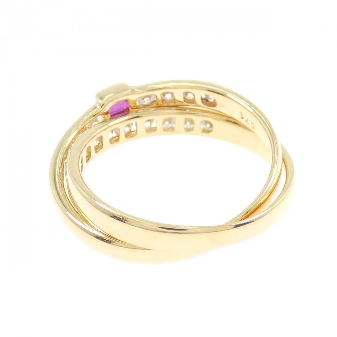 タサキ ルビー リング 0.19CT