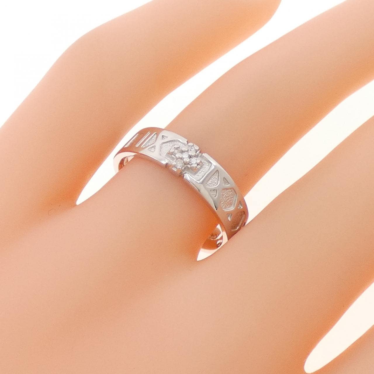 K14WG ダイヤモンド リング