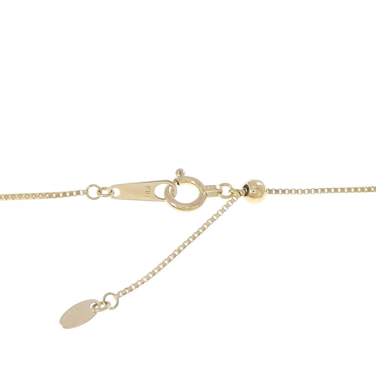 K18YG 白蝶パール ネックレス 13mm