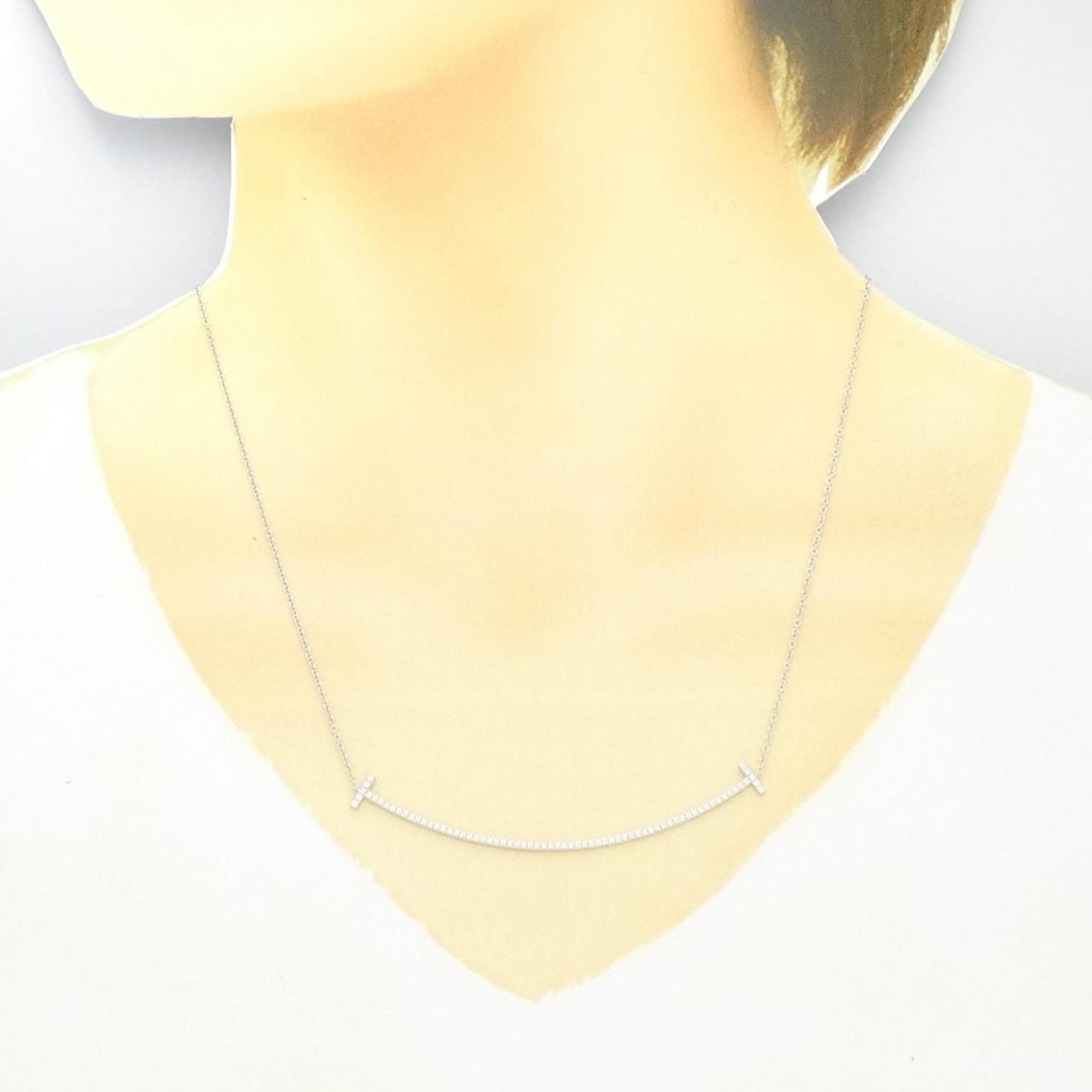 Tiffany & Co. 18K Rose Gold T Smile Necklace Pendant Women A2079 | eBay