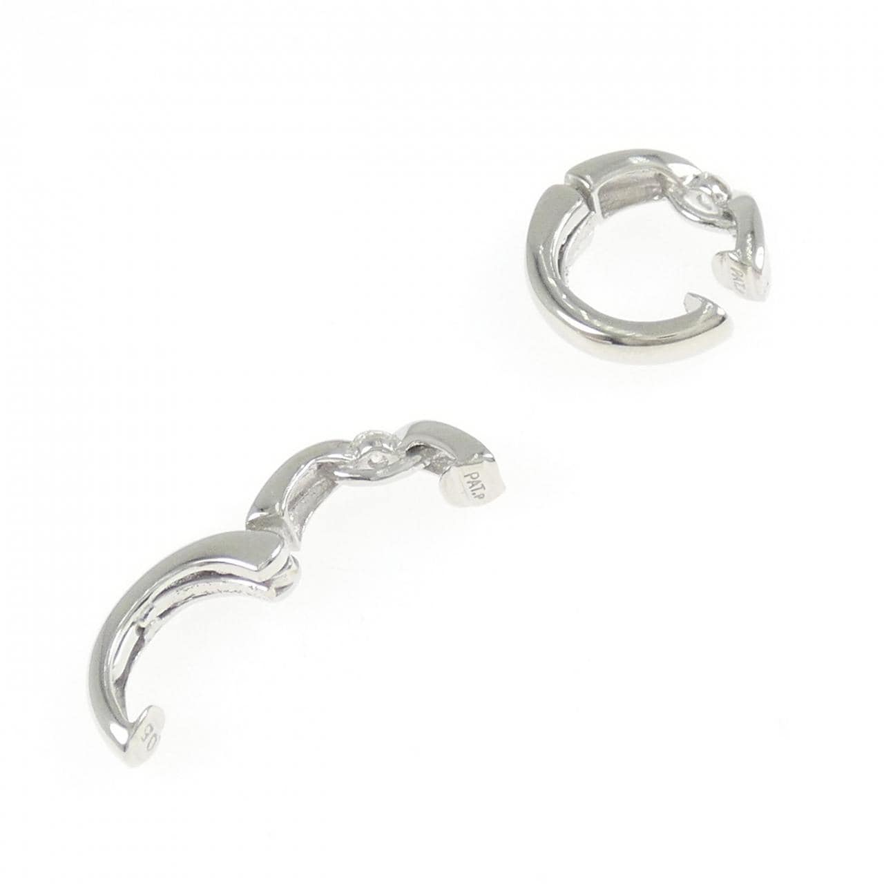 K14WG ダイヤモンド イヤリング 0.10CT