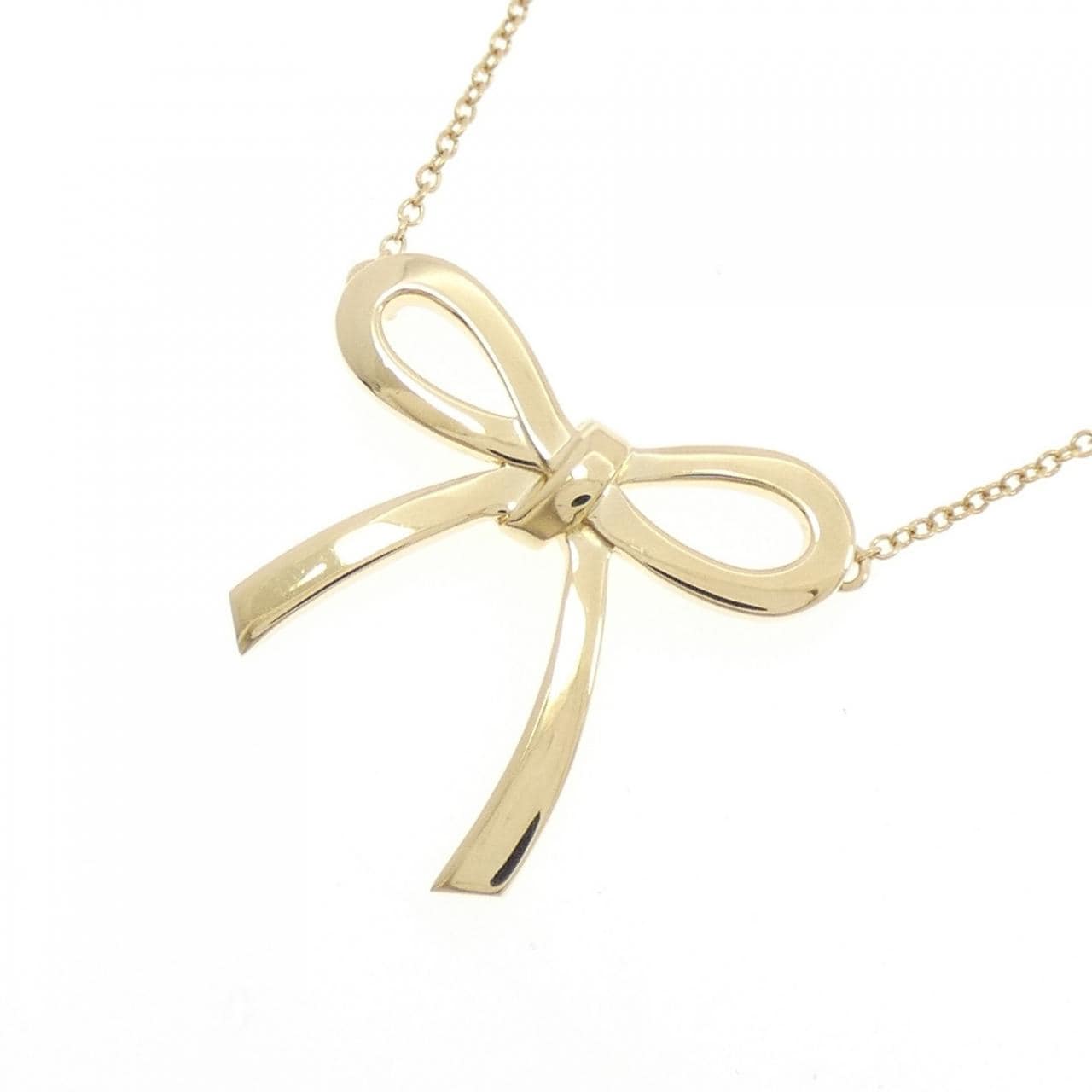 ティファニー リボン ミディアム ネックレス