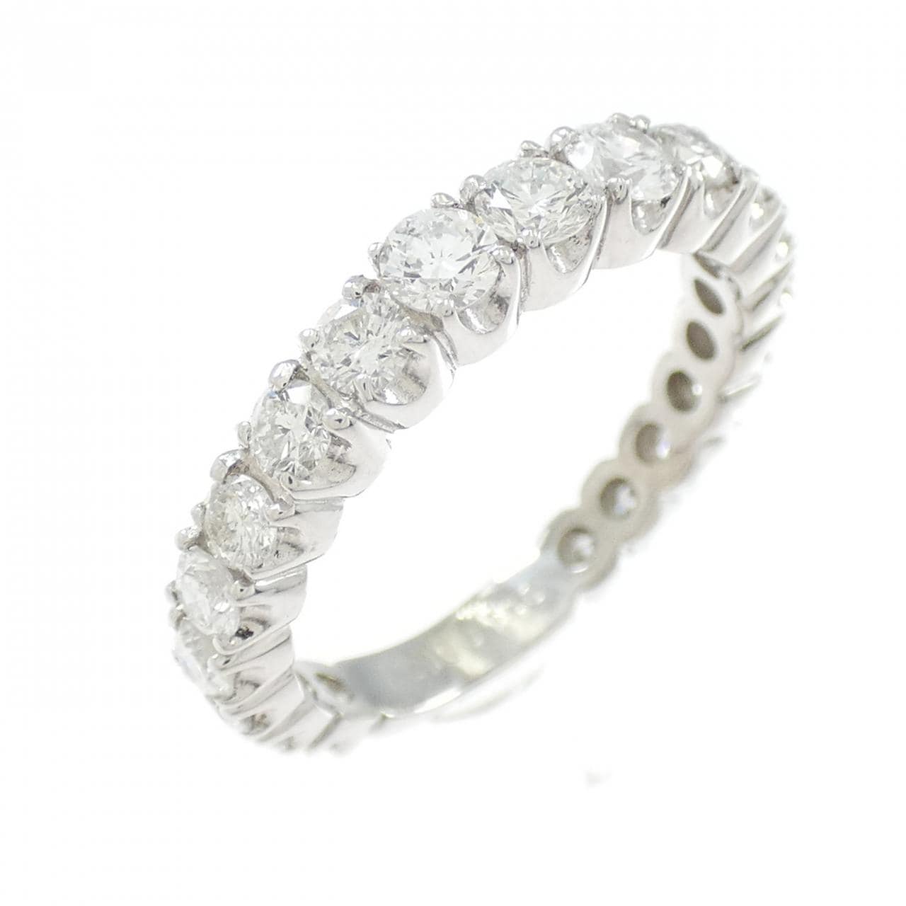 PT900 ハーフエタニティ ダイヤモンド リング 1.00CT