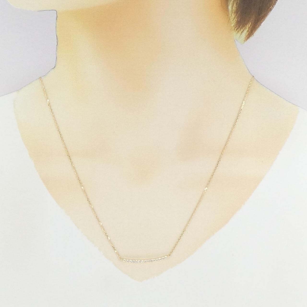 K18YG ダイヤモンド ネックレス 0.18CT