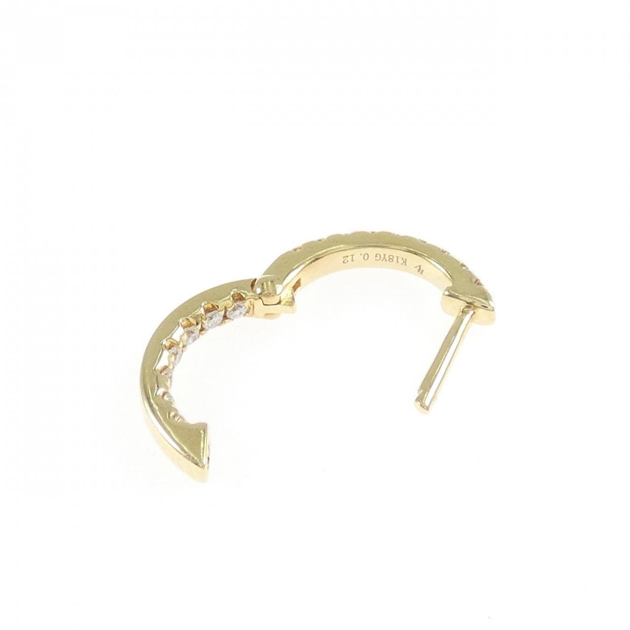 ポンテヴェキオ ダイヤモンド ピアス 0.12CT 片耳