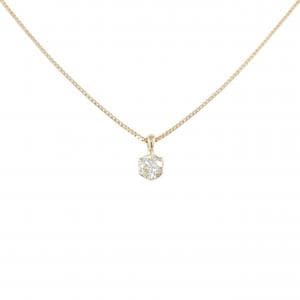 K18PG ソリティア ダイヤモンド ネックレス 0.10CT