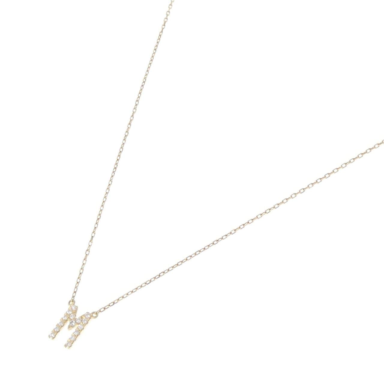 アーカー イニシャル ネックレス 0.06CT