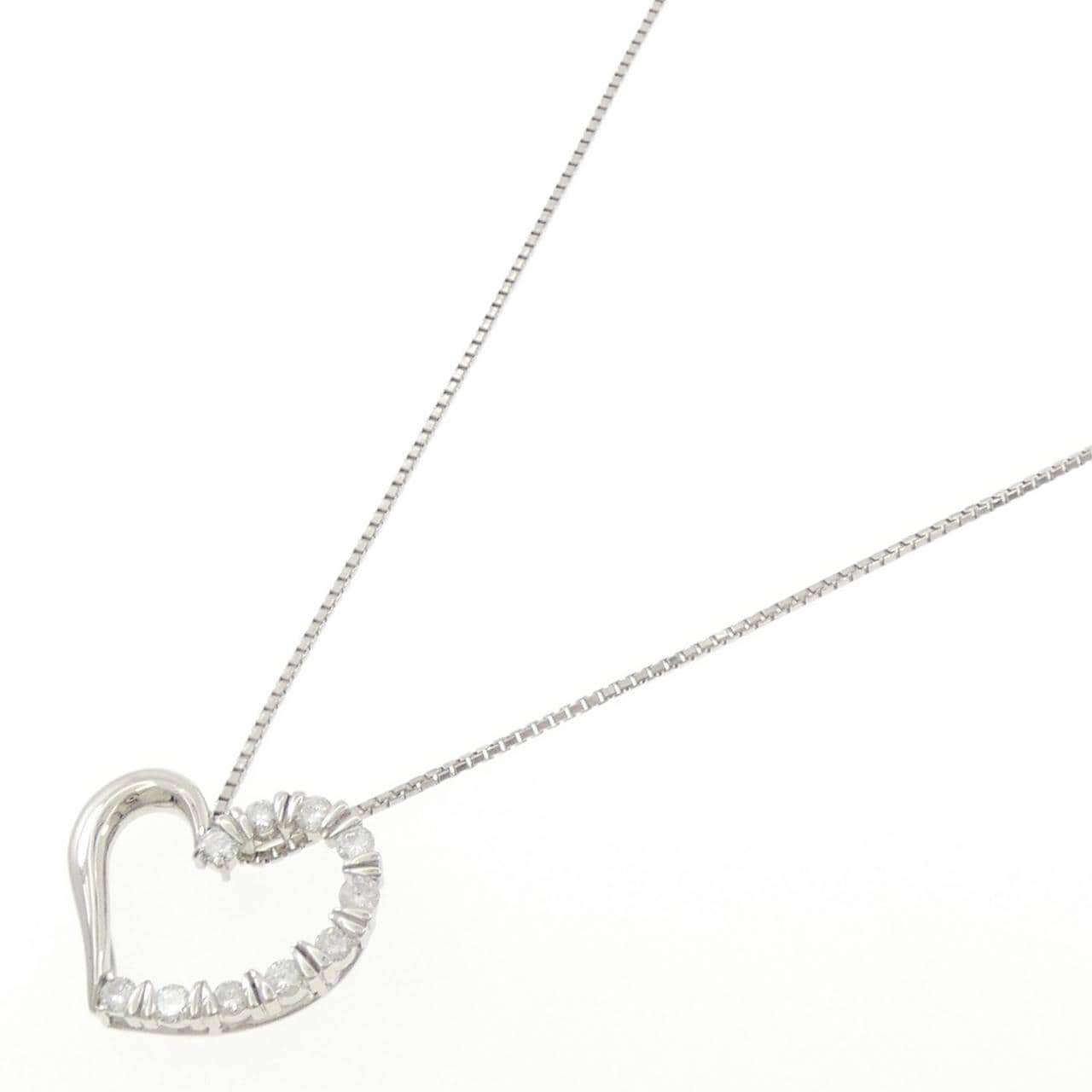 PT/PT850 ハート ダイヤモンド ネックレス 1.02CT