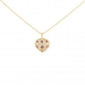 K18YG ルビー ネックレス 0.36CT