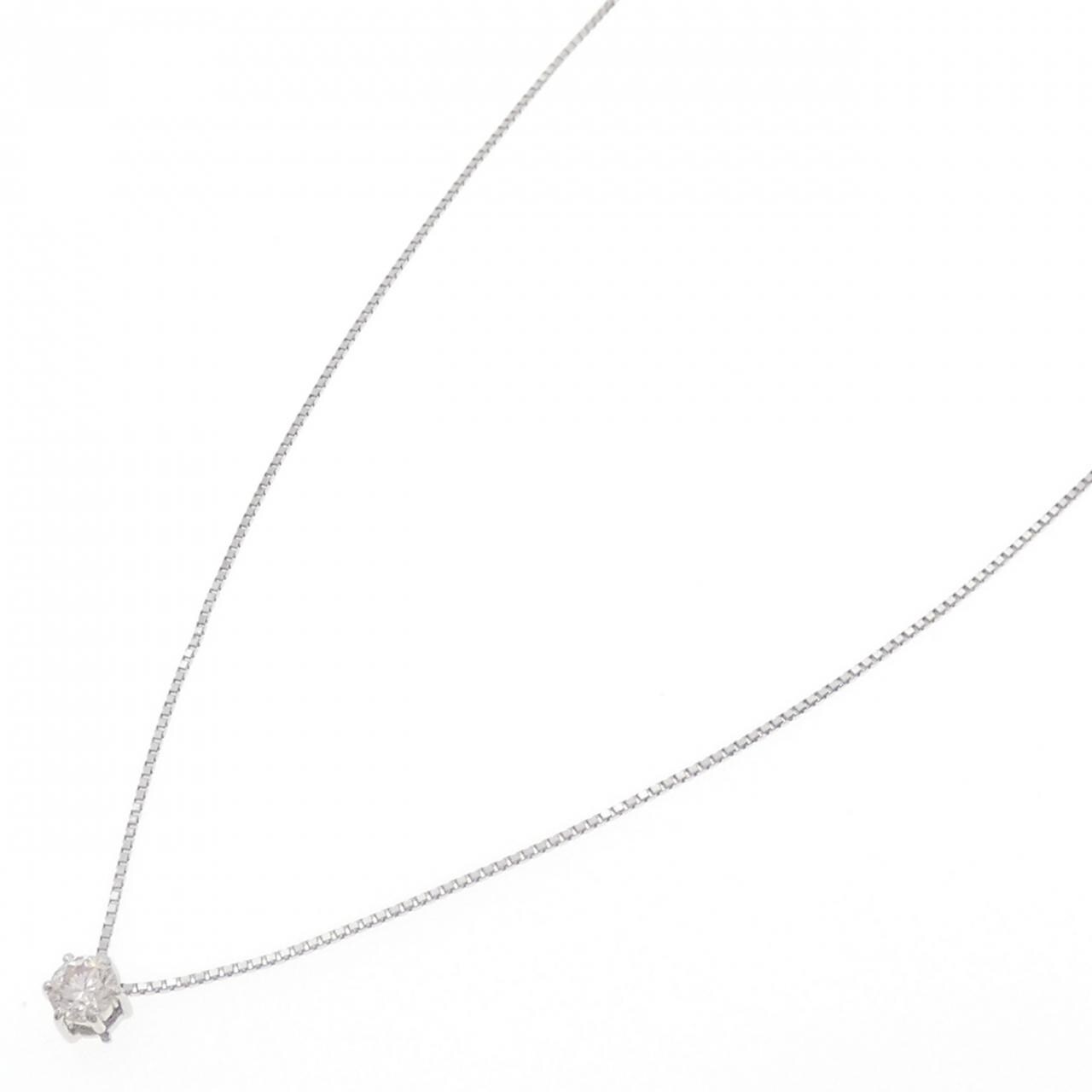 PT850 ソリティア ダイヤモンド ネックレス 0.235CT