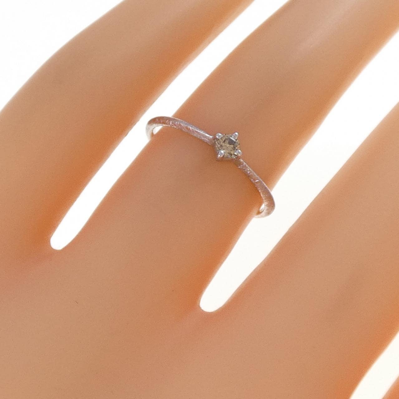 K18WG ダイヤモンド リング 0.07CT