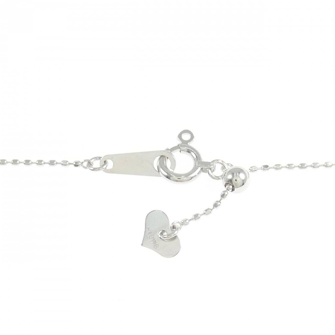 K18WG キー ダイヤモンド ネックレス 0.62CT