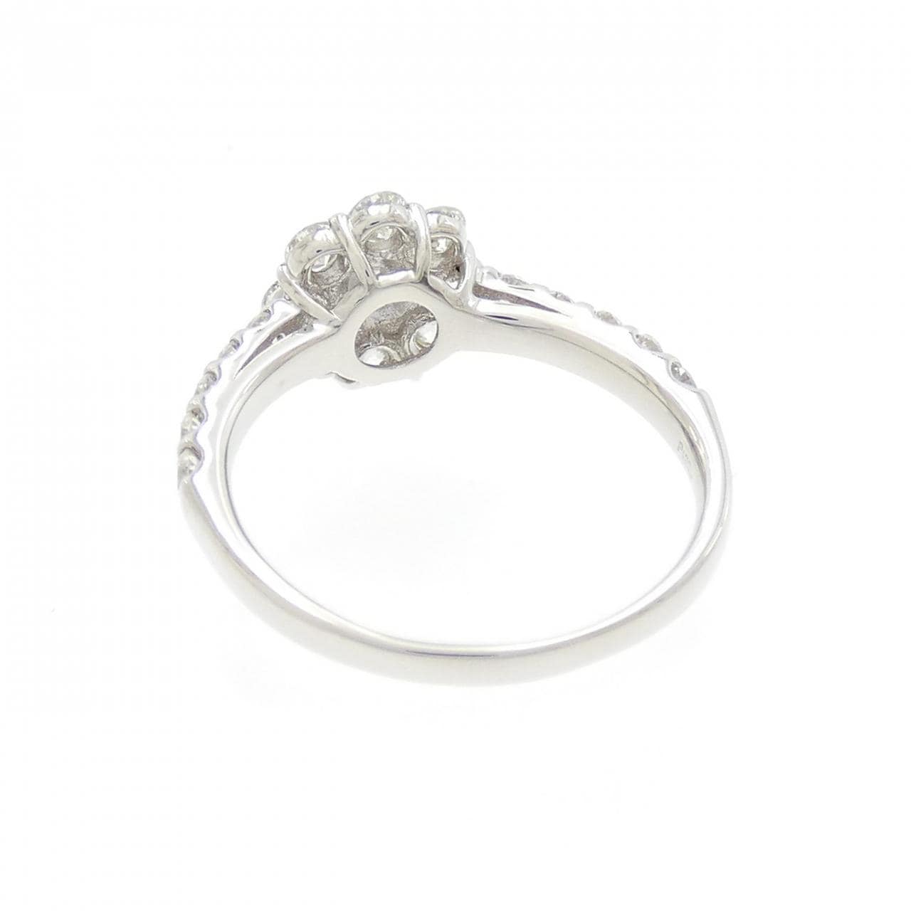 PT900 花形粉色钻石指 0.179CT