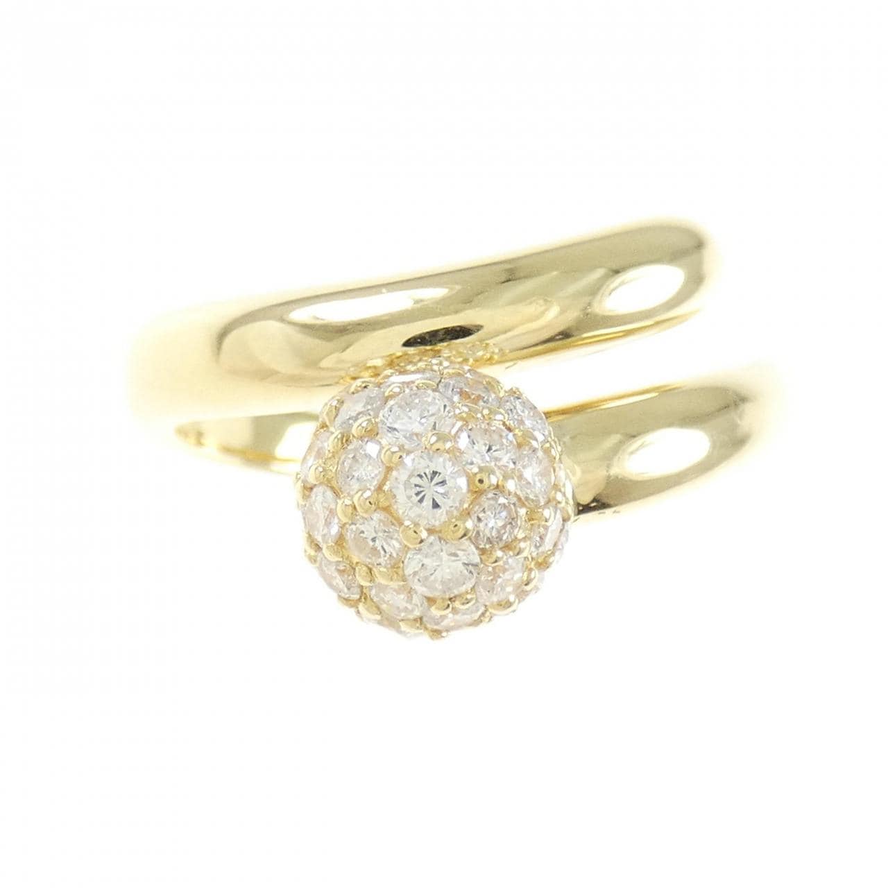 K18YG ダイヤモンド リング 0.65CT