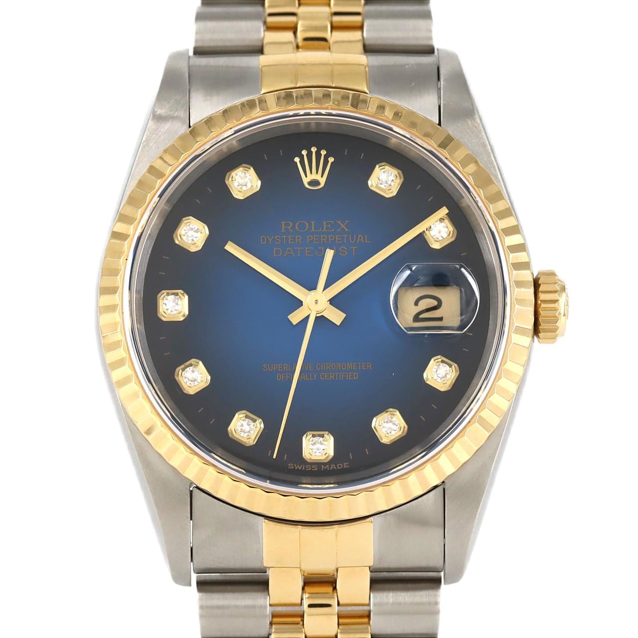 ROLEX Datejust 16233G SSxYG自動上弦U 編號
