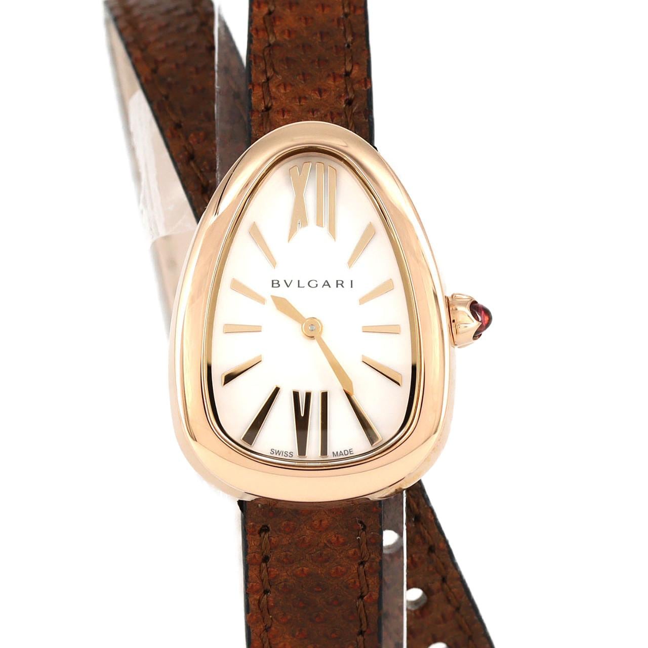 【新品】ブルガリ セルペンティ･ダブルスパイラル PG 102919/SPP32WGL PG･RG クォーツ