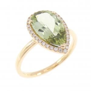 【新品】K18YG トルマリン リング 1.90CT