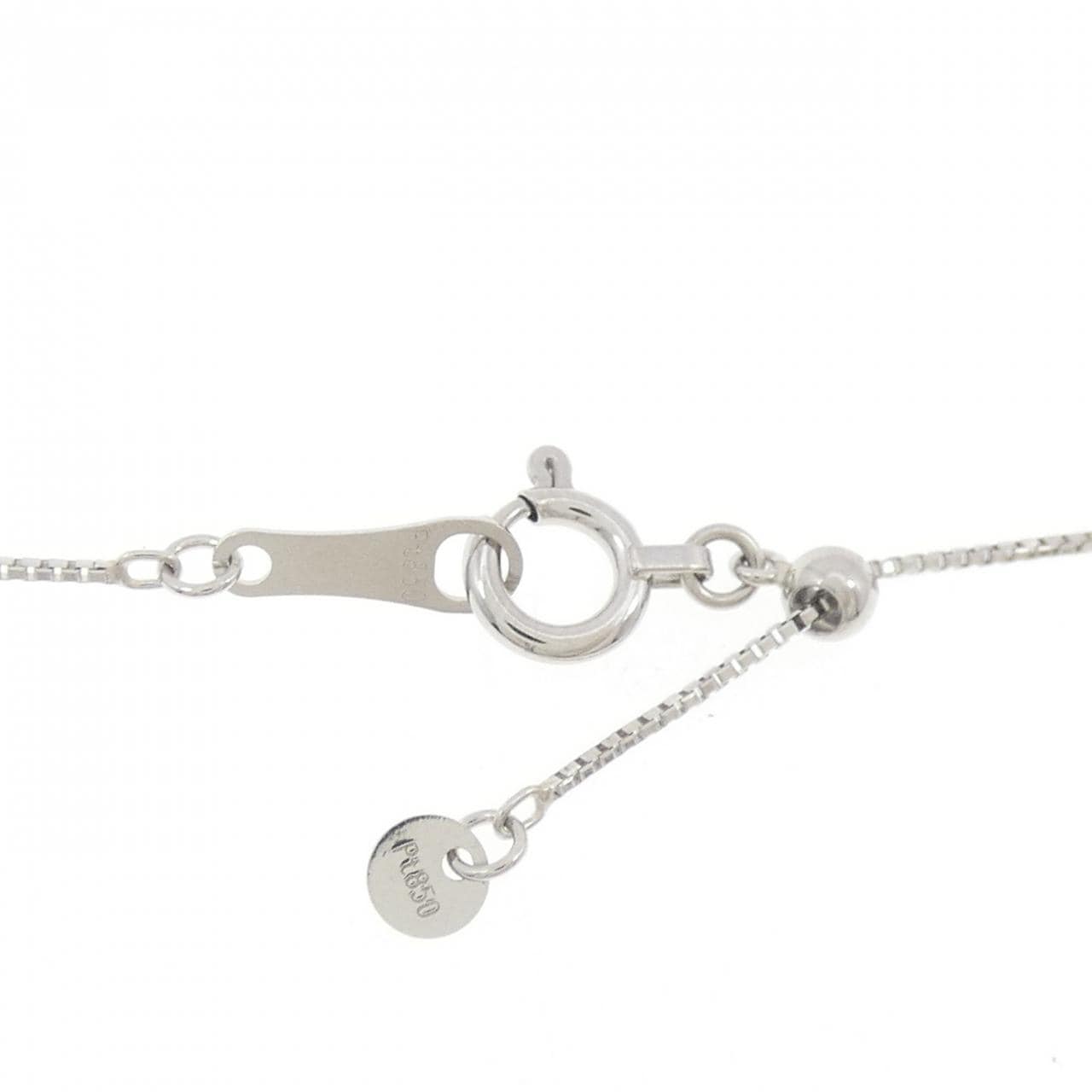 PT950/PT850 グリーンガーネット ネックレス 0.50CT