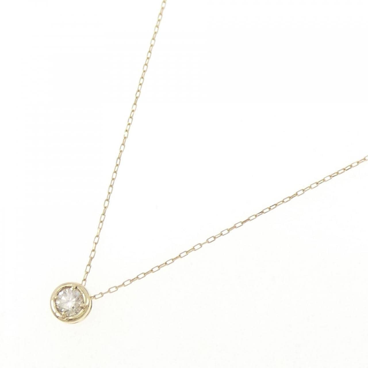 K10YG ダイヤモンド ネックレス 0.08CT