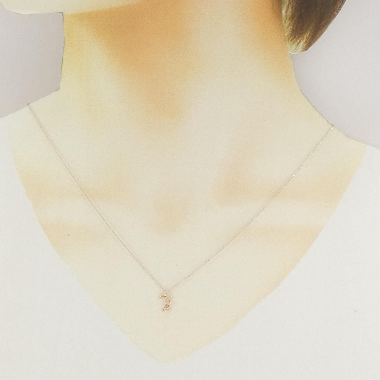K10PG ダイヤモンド ネックレス 0.01CT