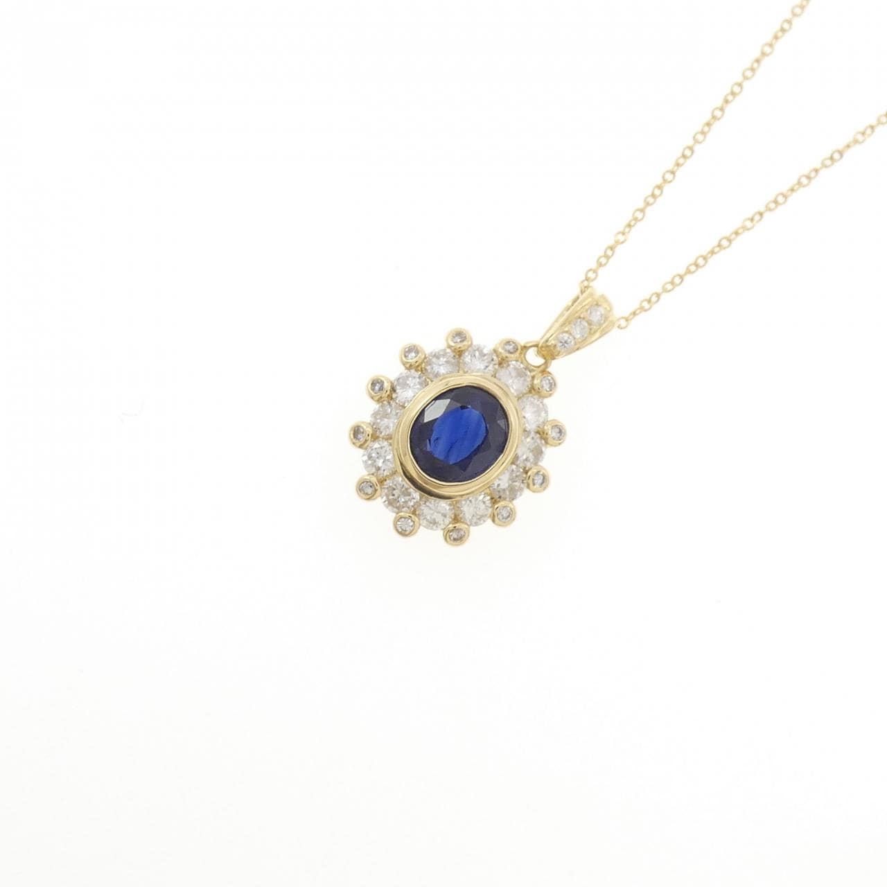 K18YG サファイヤ ネックレス 1.04CT