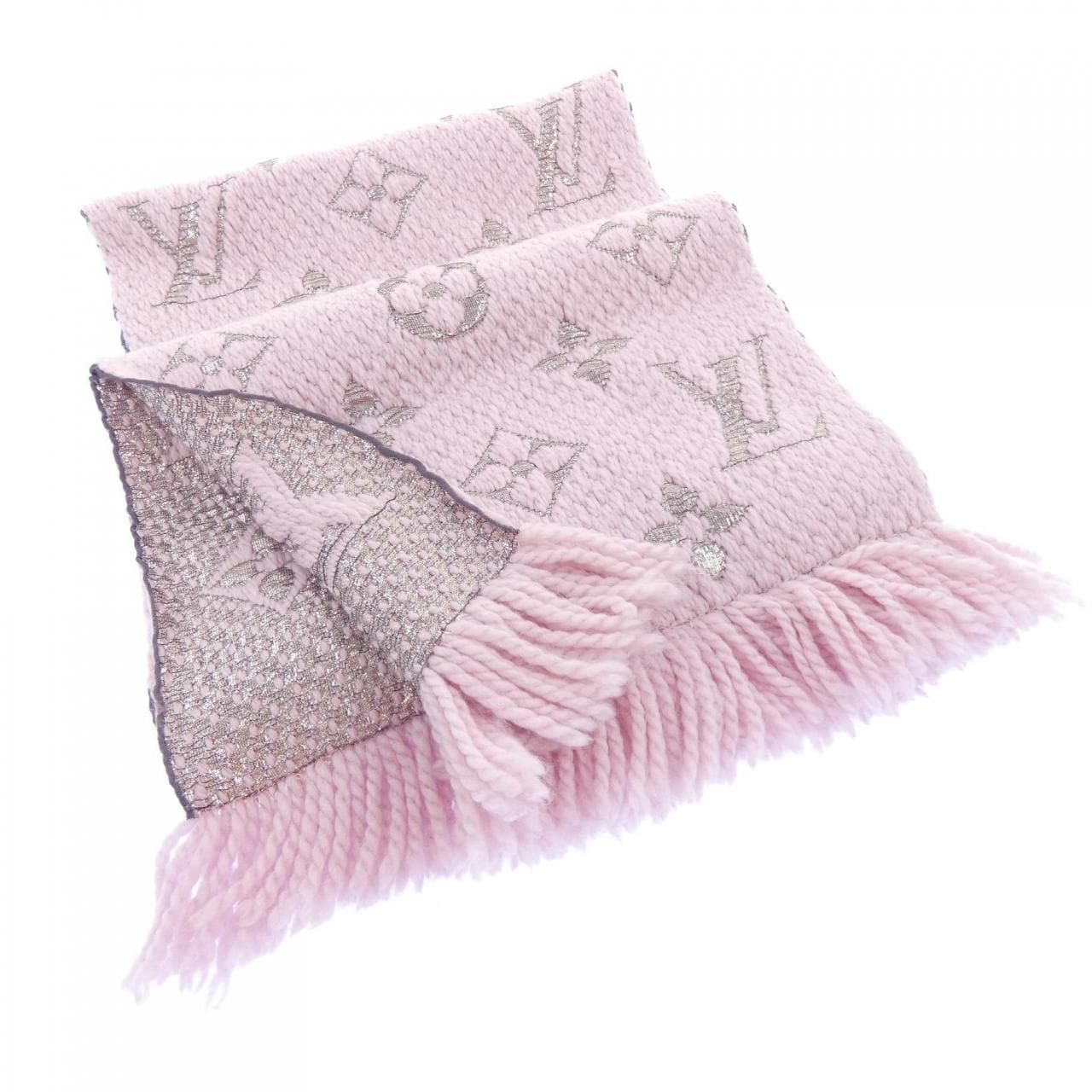 ルイヴィトン LOUIS VUITTON エシャルプ ロゴマニア シャイン M70466 MUFFLER