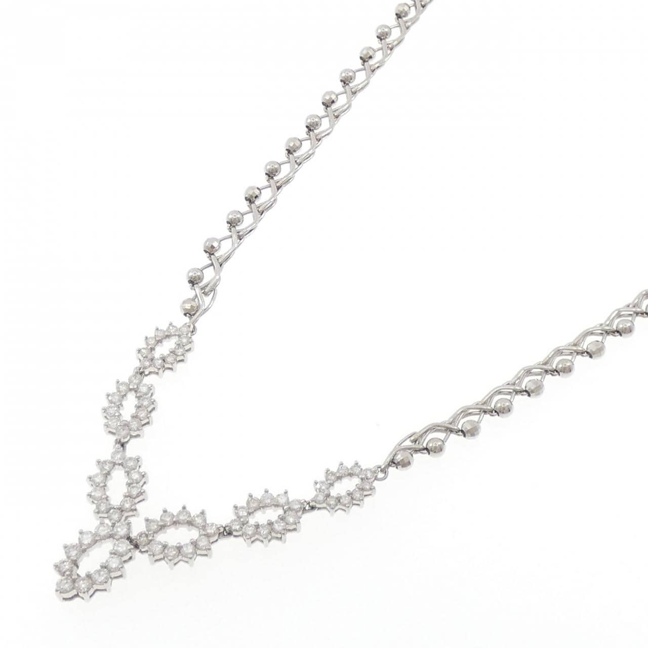 PT900/PT850 ダイヤモンド ネックレス 2.51CT