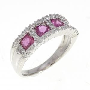 PT900 ルビー リング 0.76CT