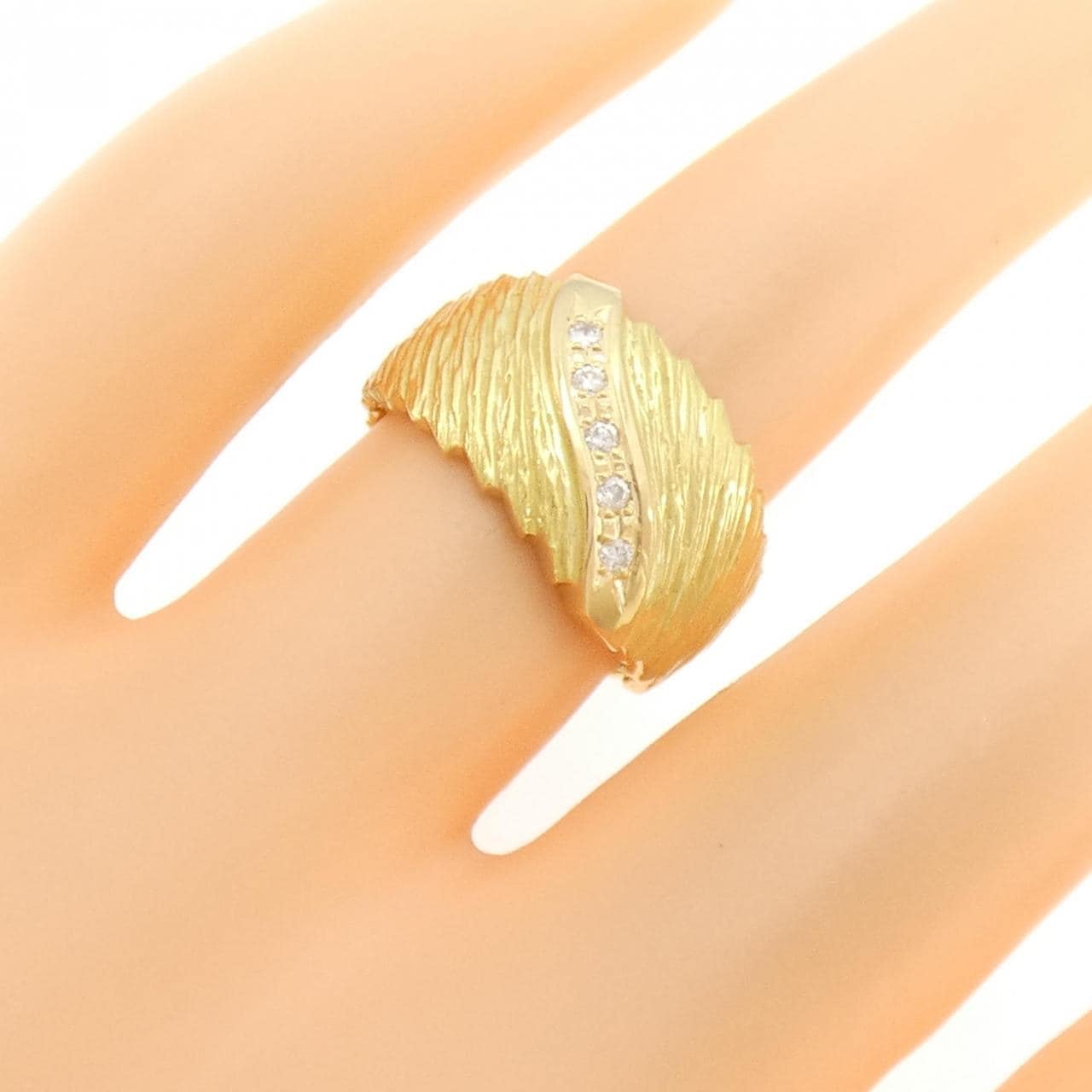 K18YG ダイヤモンド リング 0.05CT