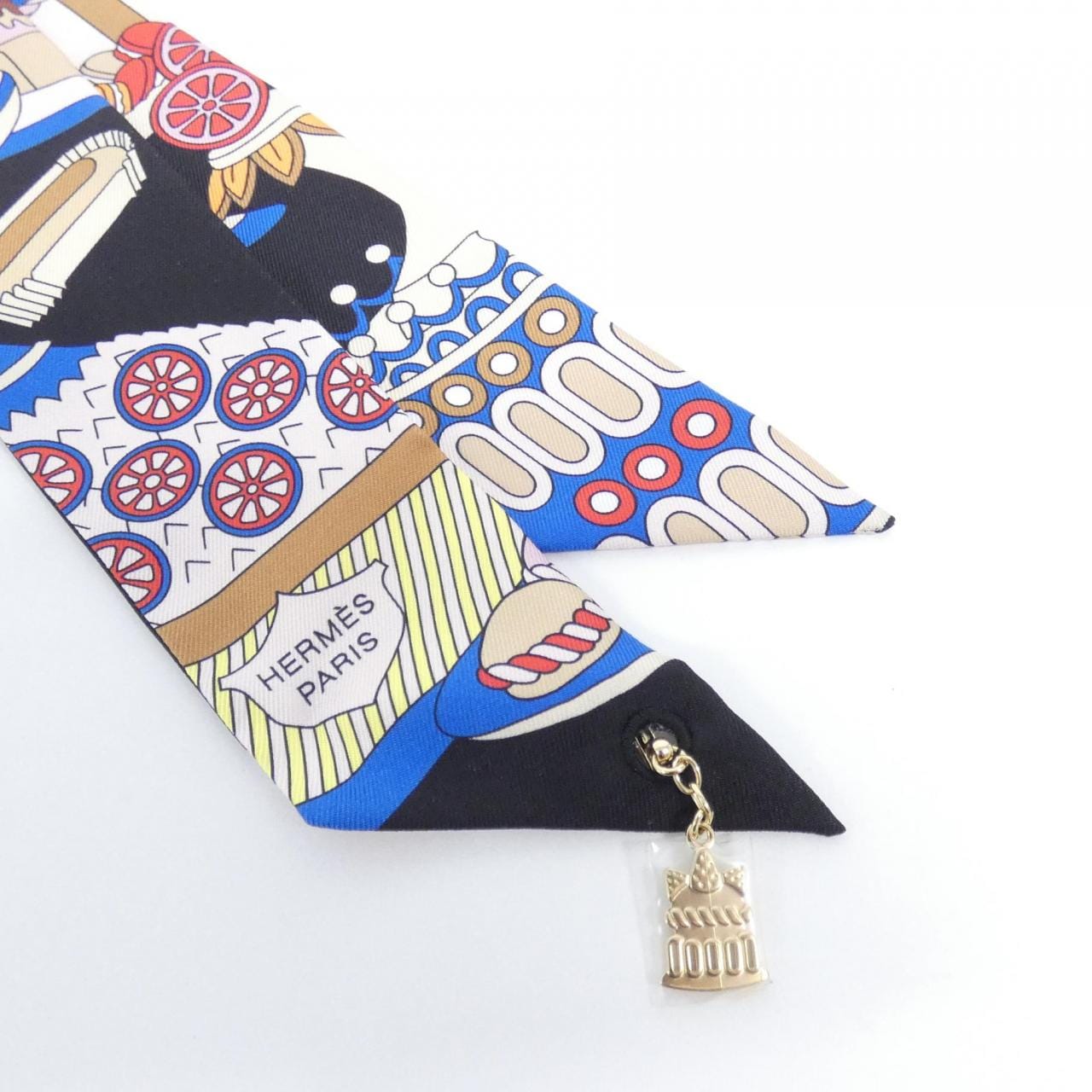 エルメス LA PATISSERIE FRANCAISE ツイリー チャーム 853336S スカーフ