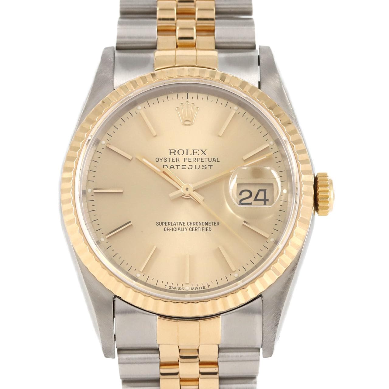 ROLEX Datejust 16233 SSxYG Automatic X number