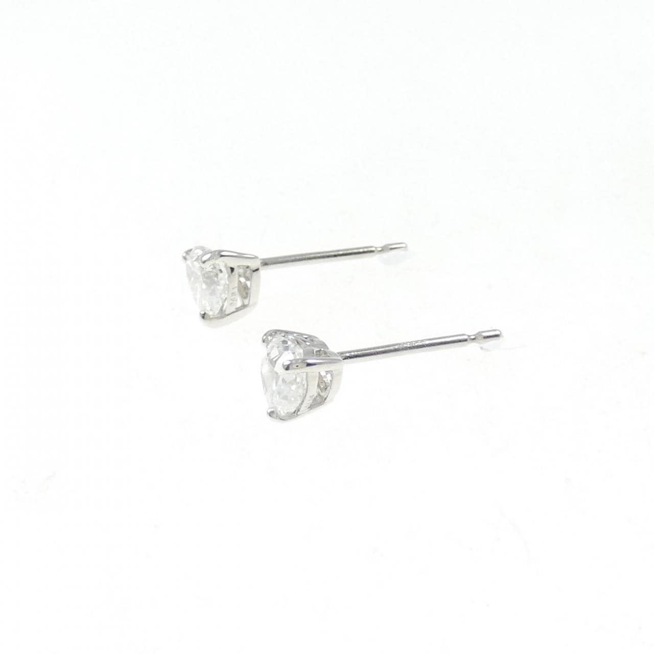 [Remake] PT/ST Diamond Earrings 0.431CT 0.446CT GH SI1 Heart Shape