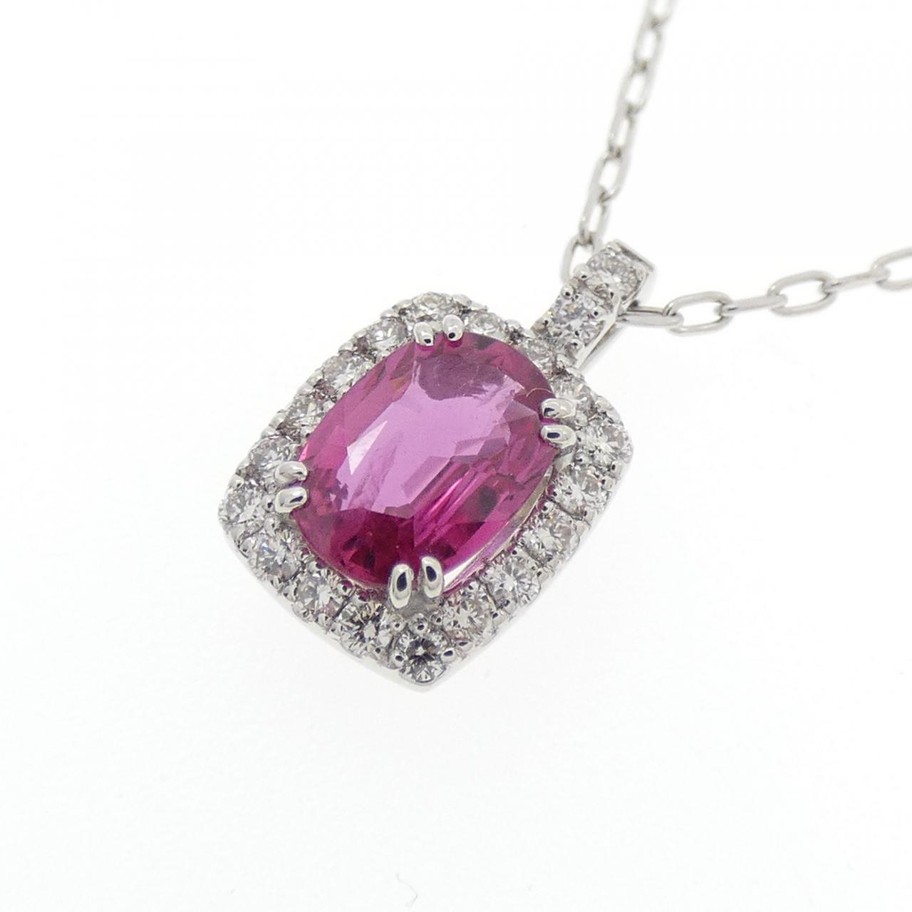[新品] PT900/PT850 紅寶石項鍊 0.60CT