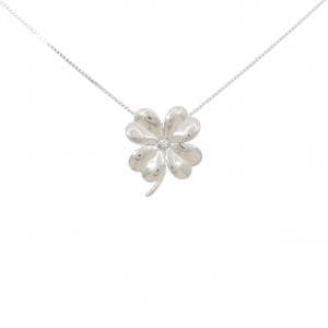 PT900/PT850 クローバー ダイヤモンド ネックレス 0.01CT
