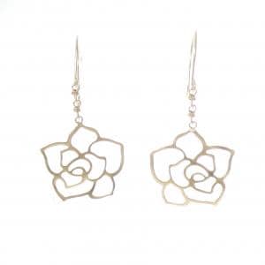 【新品】K18YG フラワー ピアス